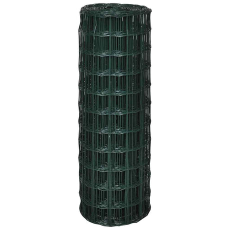 Vidaxl euro hek 10x1,5 m stalowy zielony