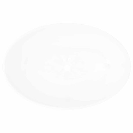 Vidaxl Washbasin Oval 40x33 cm ceramiczny biały