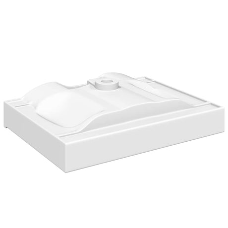 Washbasin vidaxl z otworem dźwigu prostokątny 60x46 cm ceramiczny biały