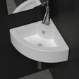 Vidaxl Washbasin z lądowaniem 45x32x12.5 cm biały