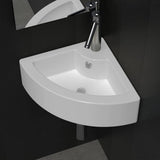 Vidaxl Washbasin z lądowaniem 45x32x12.5 cm biały