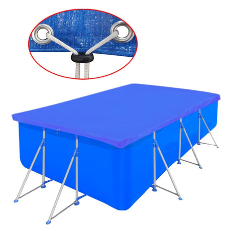 Vidaxl Pływa basenowy prostokątny 90 g m² 394x207 cm PE