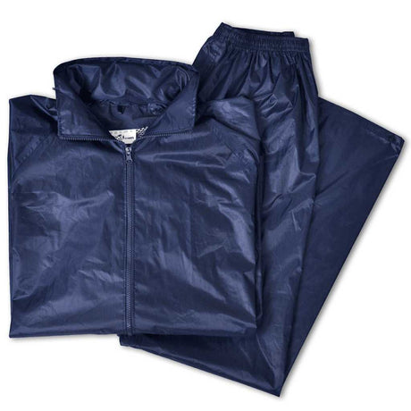 Vidaxl regenpak 2-delig + capuchon (heren marineblauw maat xxl)