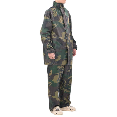 Vidaxl regenpak 2-delig met capuchon (heren camouflage maat xxl)