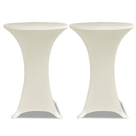 Vidaxl Stand Cover Cover Stretch Ø70cm Cream (2 sztuki)