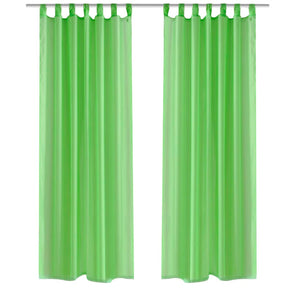 Vidaxl Curtain Apple Green 140x175 cm (2 sztuki)