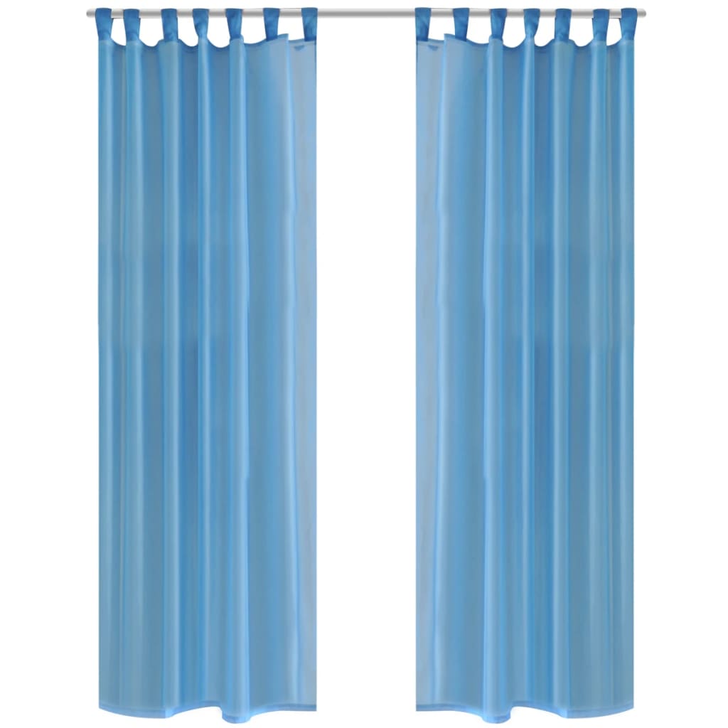 Vidaxl Curtain Turquoise 140x225 cm (2 sztuki)