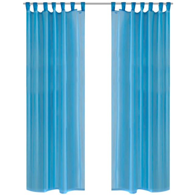 Vidaxl Curtain Turquoise 140x225 cm (2 sztuki)