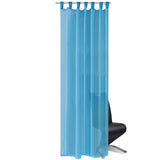 Vidaxl Curtain Turquoise 140x225 cm (2 sztuki)