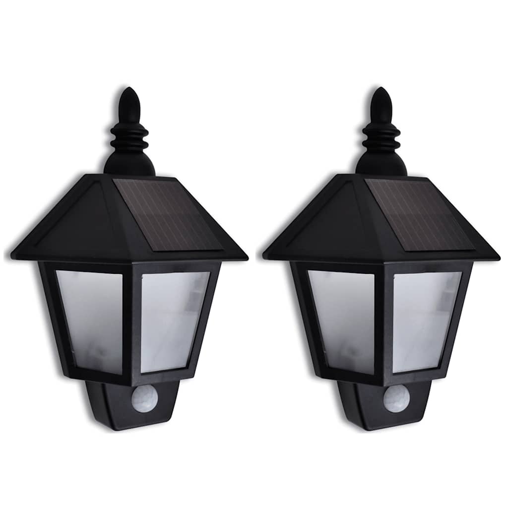 VidaXL kinkiet solarny z czujnikiem ruchu 2 szt
