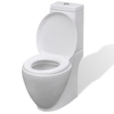 Toalety vidaxl bidet zestaw ceramiczny biały