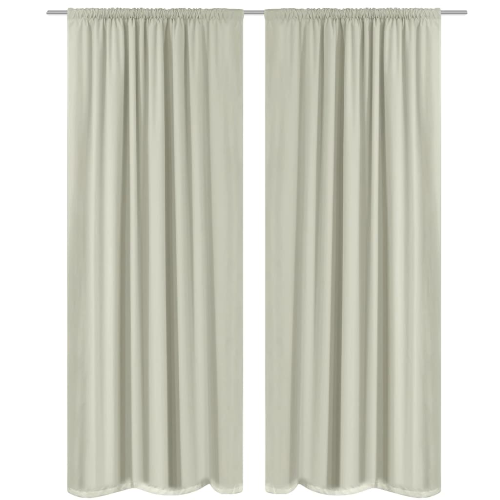 Vidaxl Blacking Curtains podwójna warstwa 140x245 cm krem