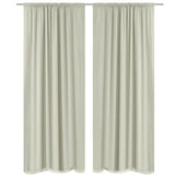 Vidaxl Blacking Curtains podwójna warstwa 140x245 cm krem