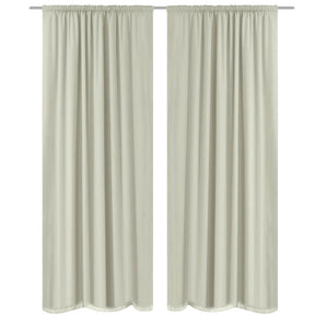 Vidaxl Blacking Curtains podwójna warstwa 140x245 cm krem