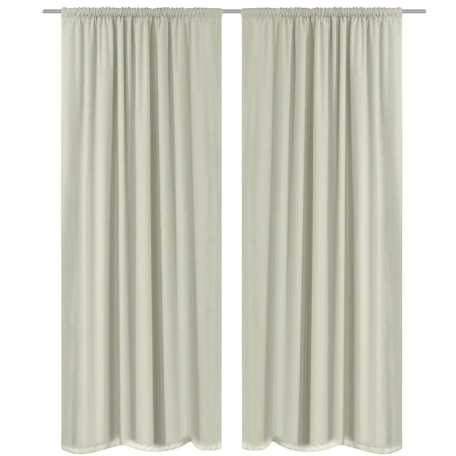 Vidaxl Blacking Curtains podwójna warstwa 140x245 cm krem