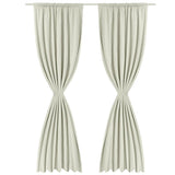 Vidaxl Blacking Curtains podwójna warstwa 140x245 cm krem