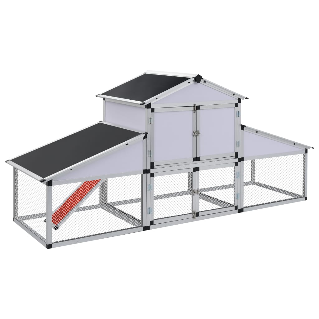 Vidaxl kurczak z ren i gniazdem aluminium