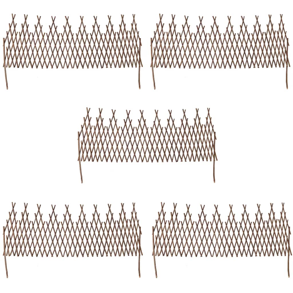 Vidaxl Willow Fence 5 szt. 170x37 cm
