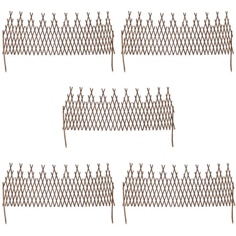 Vidaxl Willow Fence 5 szt. 170x37 cm