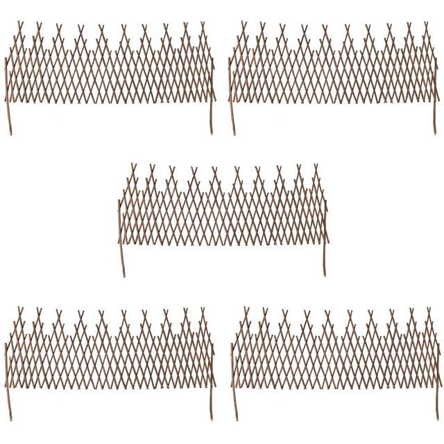 Vidaxl Willow Fence 5 szt. 170x37 cm