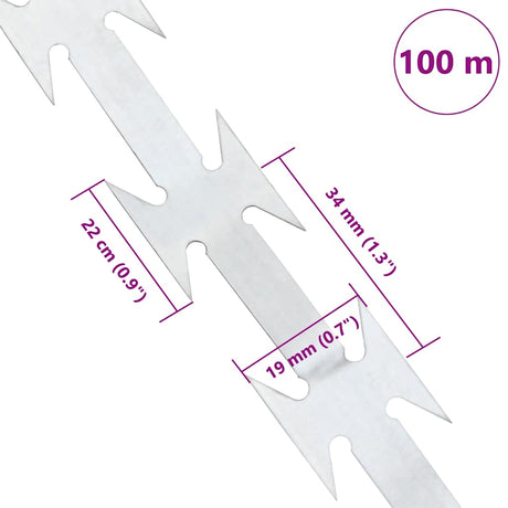 VIDAXL GHOVER DRUTED BTO-22 100 M STAL