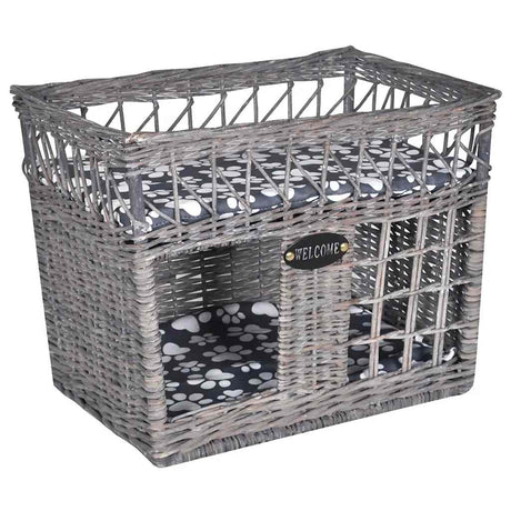 Vidaxl Cat Bed House drapanie z poduszkami kwadratowymi wierzb