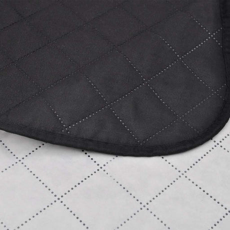 Vidaxl Bedsprey Quilded podwójnie podwójny 170x210 cm czarna biała