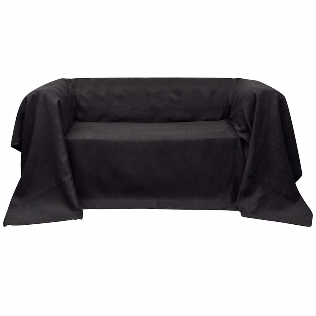 Vidaxl Bank Cover 270x350 cm Microsuède antracyt