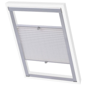 Vidaxl Roller Blind Plisted White 206