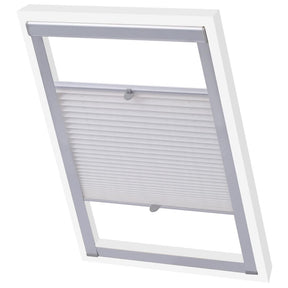 Vidaxl Roller Blind Plisted White M06 306