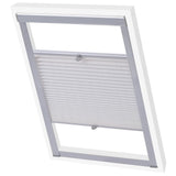 Vidaxl Roller Blind Pleted White P06 406