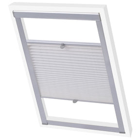 Vidaxl Roller Blind Pleted White P06 406