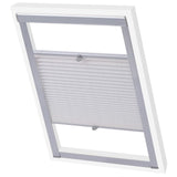 Vidaxl Roller Blind Plisted White S06 606