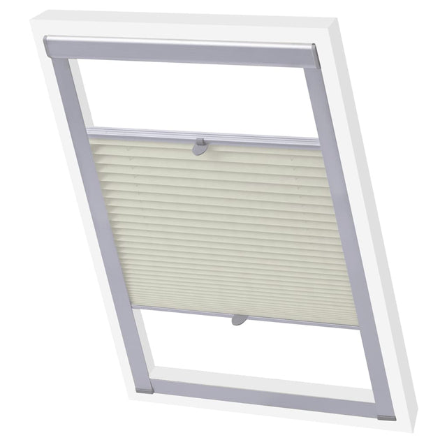 Vidaxl Roller Blind Plisted Cream S08 608