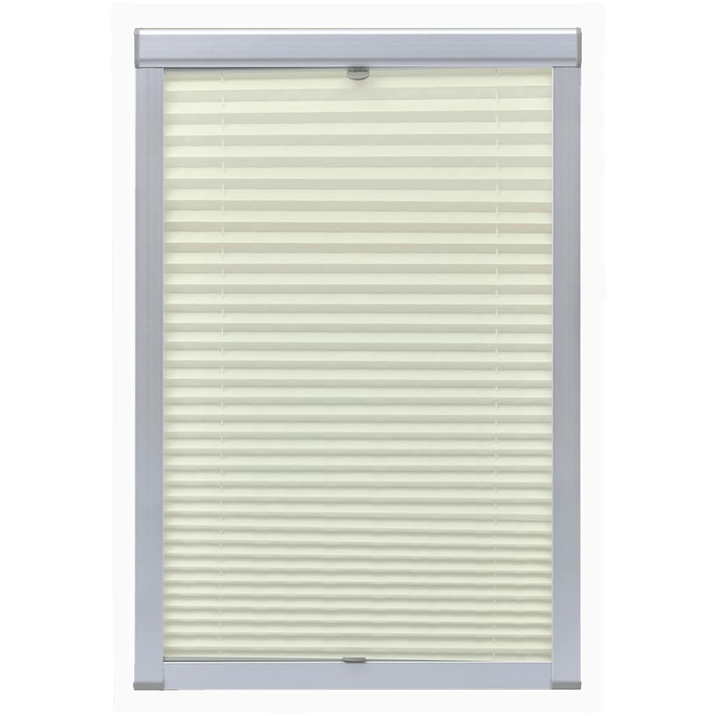 Vidaxl Roller Blind Plisted Cream S08 608