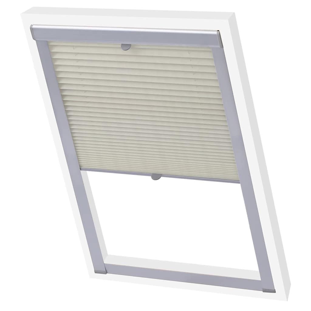 Vidaxl Roller Blind Plisted Cream S08 608