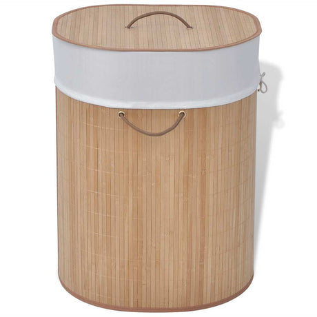 Vidaxl pralni koszyk owalny Bamboo oczywiście