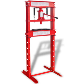 Vidaxl Workplace Press 20 ton czerwonego