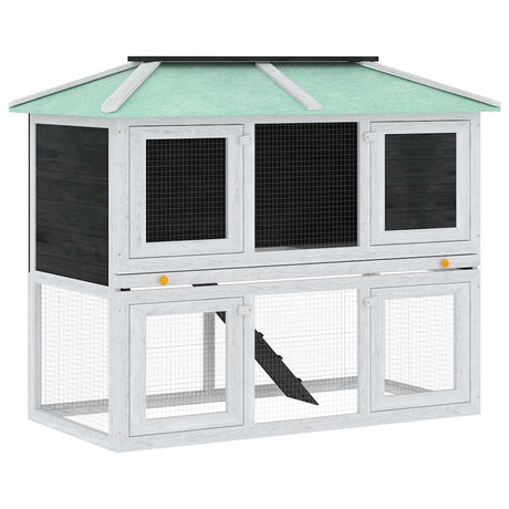 Vidaxl Animal Loft dwa piętra drewna
