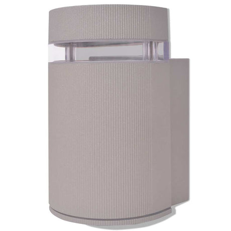 Lampa ścienna vidaxl do szarego aluminium na półkuli
