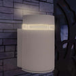 Lampa ścienna vidaxl do szarego aluminium na półkuli