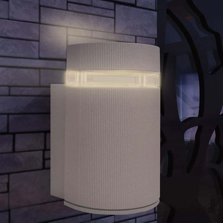 Lampa ścienna vidaxl do szarego aluminium na półkuli