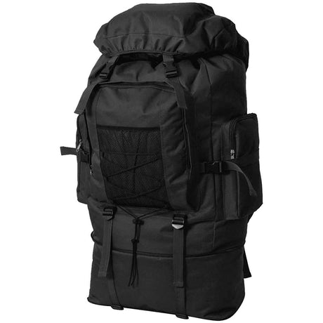 Vidaxl Backpack Army Style XXL 100 L Black