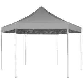 Vidaxl PartyTent Eksp-Up Heksagonal Folding 3,6x3.1 M Gray