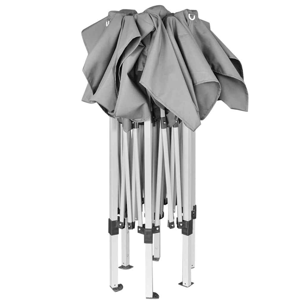 Vidaxl PartyTent Eksp-Up Heksagonal Folding 3,6x3.1 M Gray