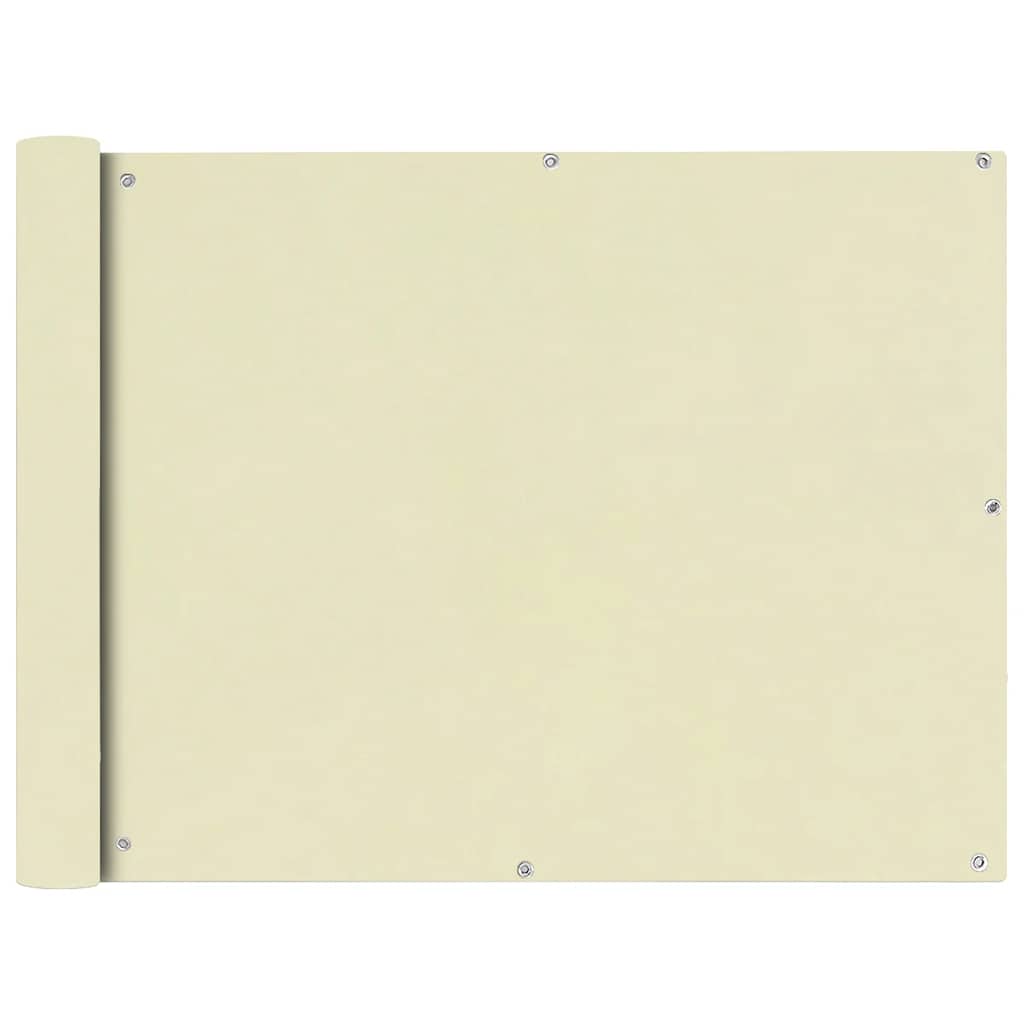 Parawan balkonowy Vidaxx kremowy materiał oxford 90x400 cm