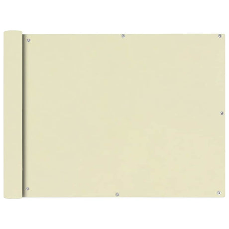Vidaxl Balkon Screen OxfordTextiel 90x600 cm Cream