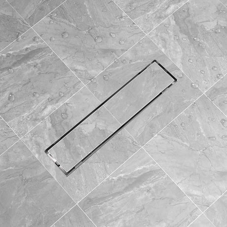 Vidaxl Shower Drain Prostokątna stal nierdzewna 530x140 mm