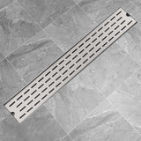 Vidaxl Shower Drain Prostokątna 730x140 mm stal nierdzewna