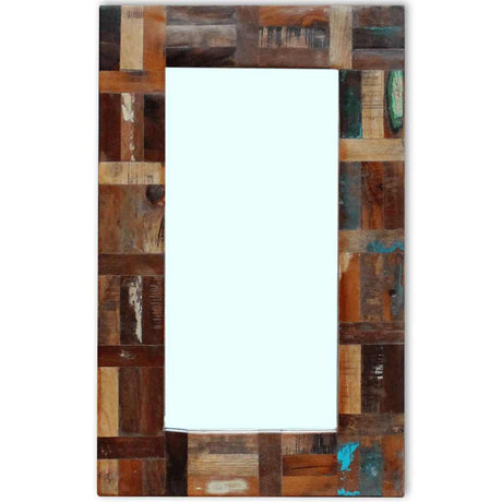 Vidaxl Mirror 80x50 cm Solid Recycled Wood